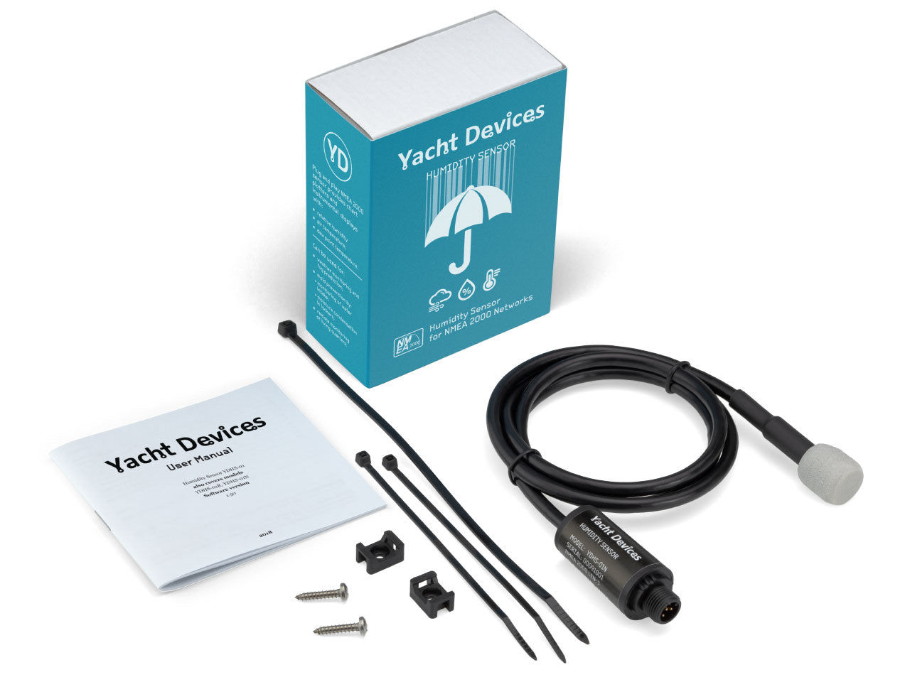 Yacht Devices Sensore di Umidità YDHS-01 — NMEA 2000 Micro Male