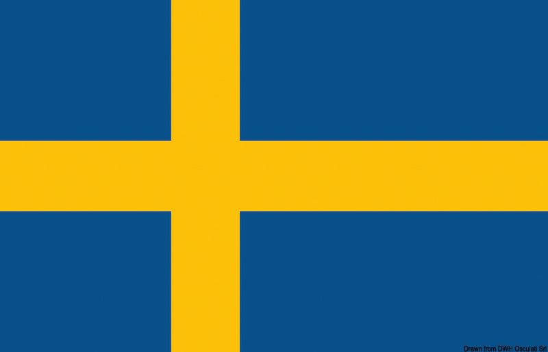 Flag Sweden 40 x 60 cm - foto originale Osculati Srl