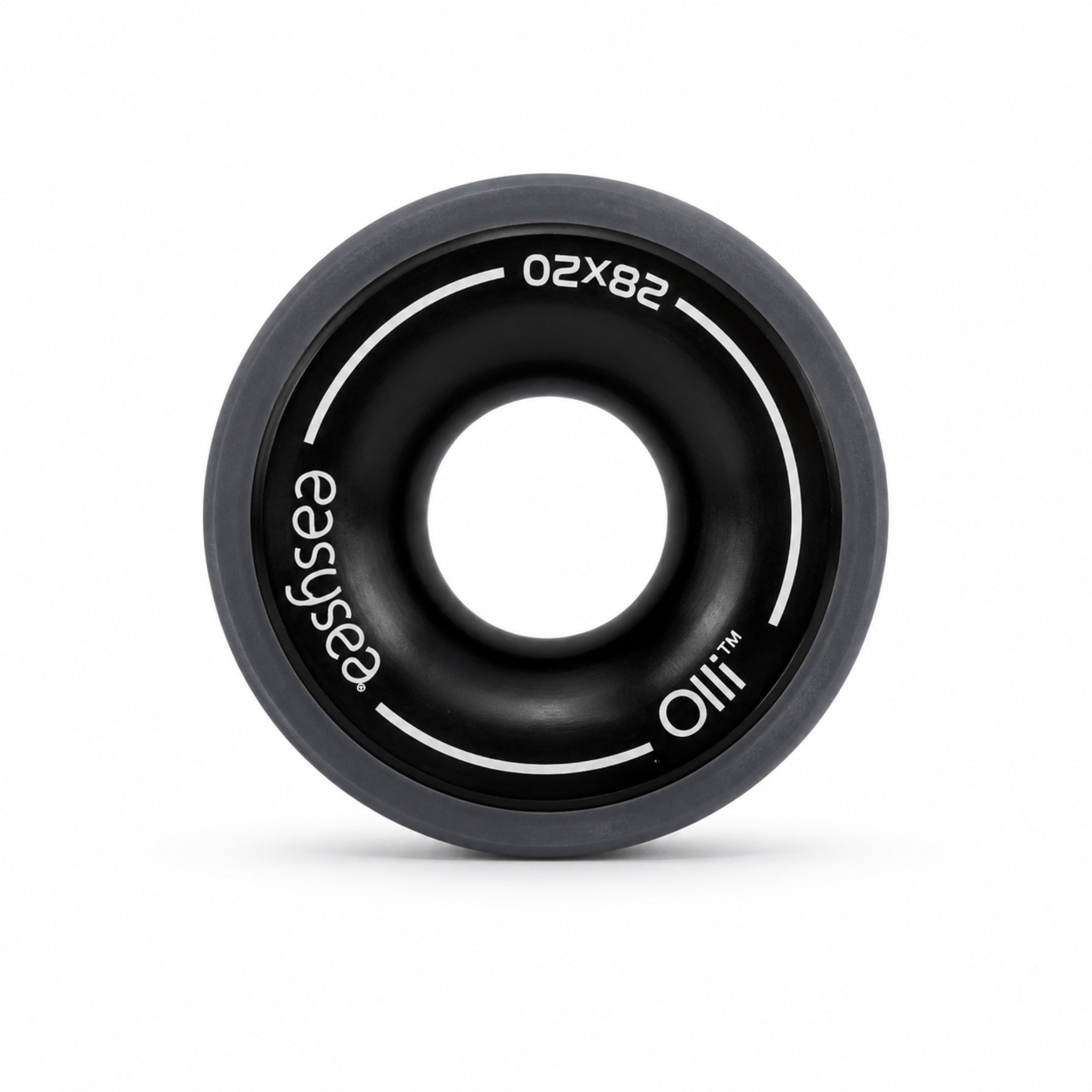 Easysea Olli anti-shock low friction ring in anodised aluminium, front view on white background