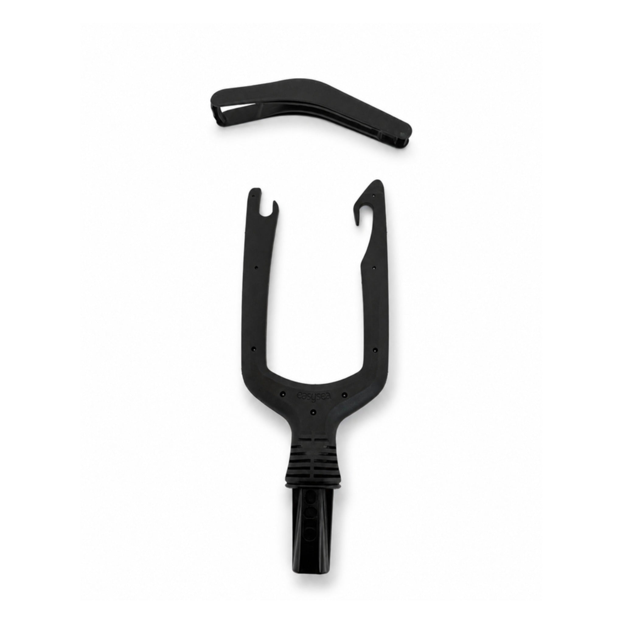 Jake line-passing head with the retaining lever separated, component detail