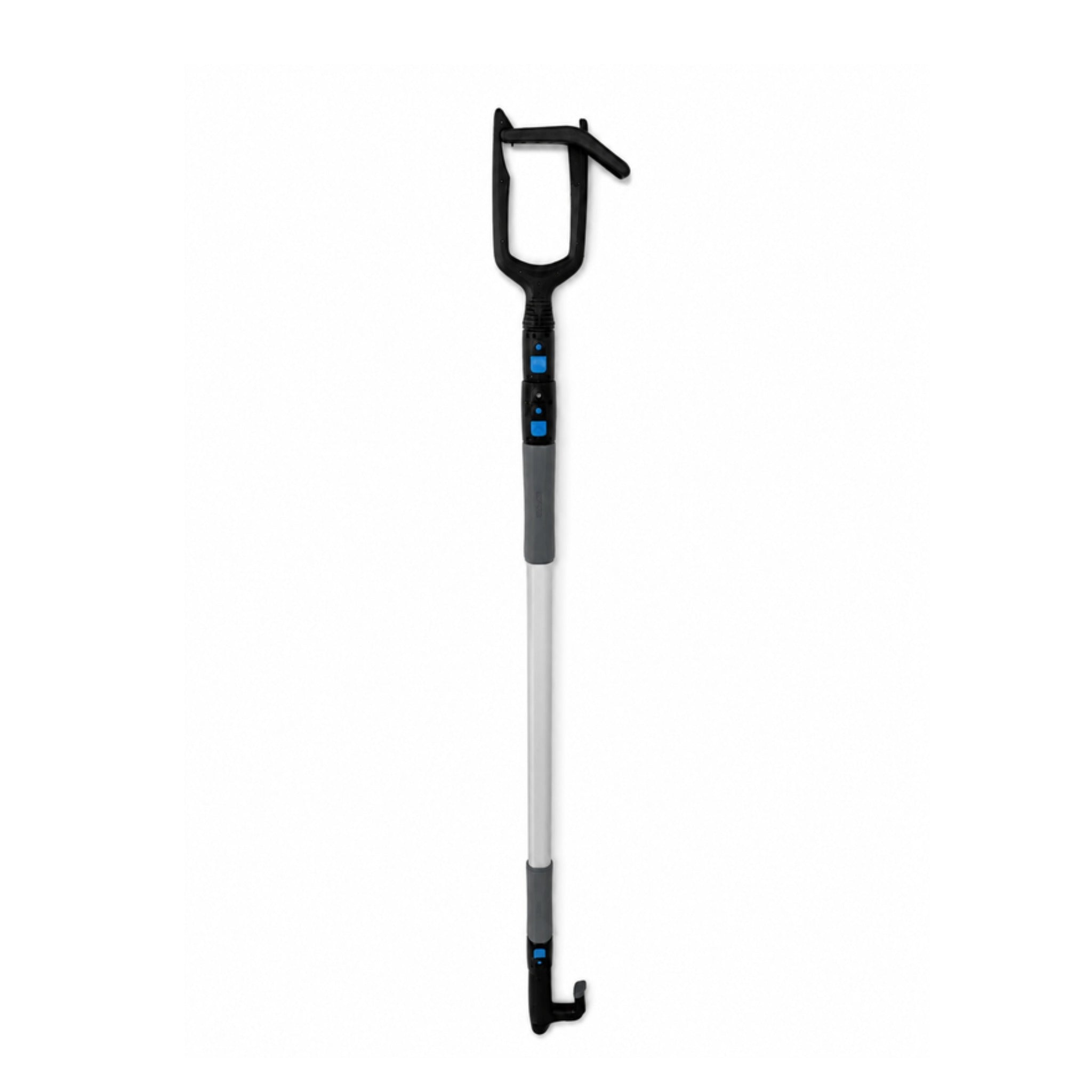Jake line-passing head and boat hook head fitted on the Jake telescopic pole