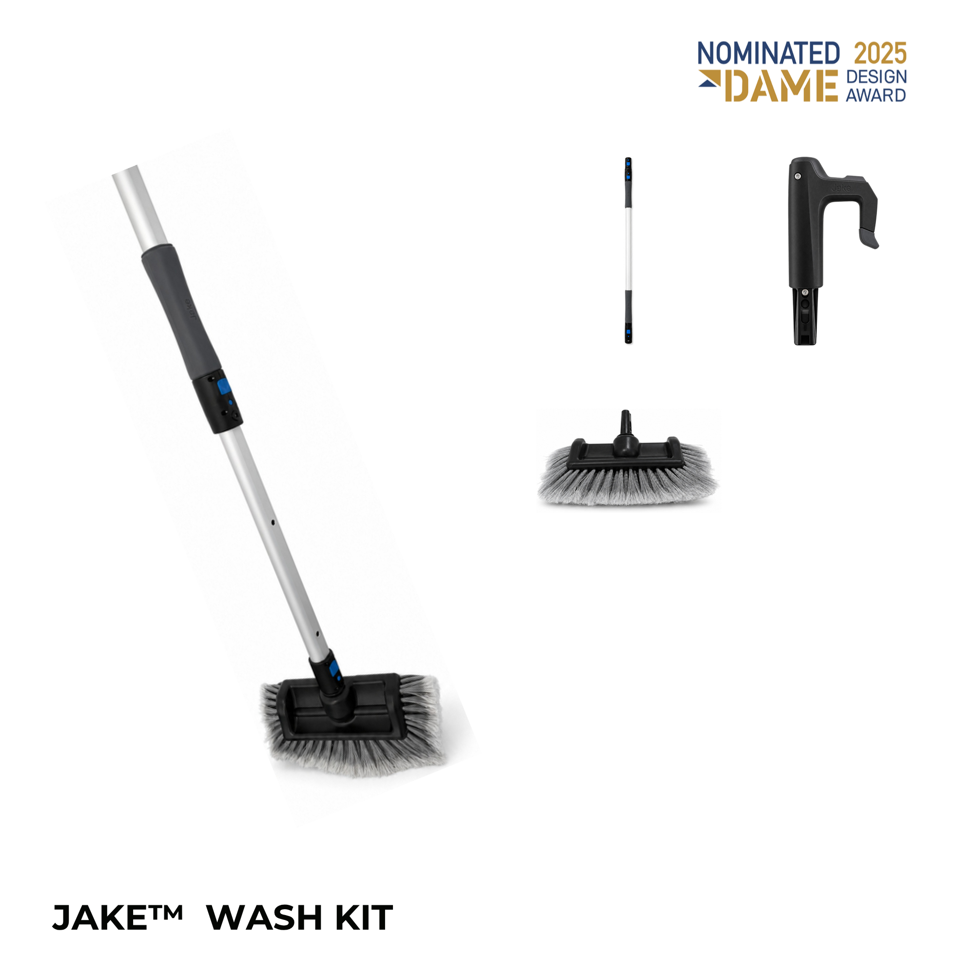 Jake Wash Kit: telescopic pole with the brush head