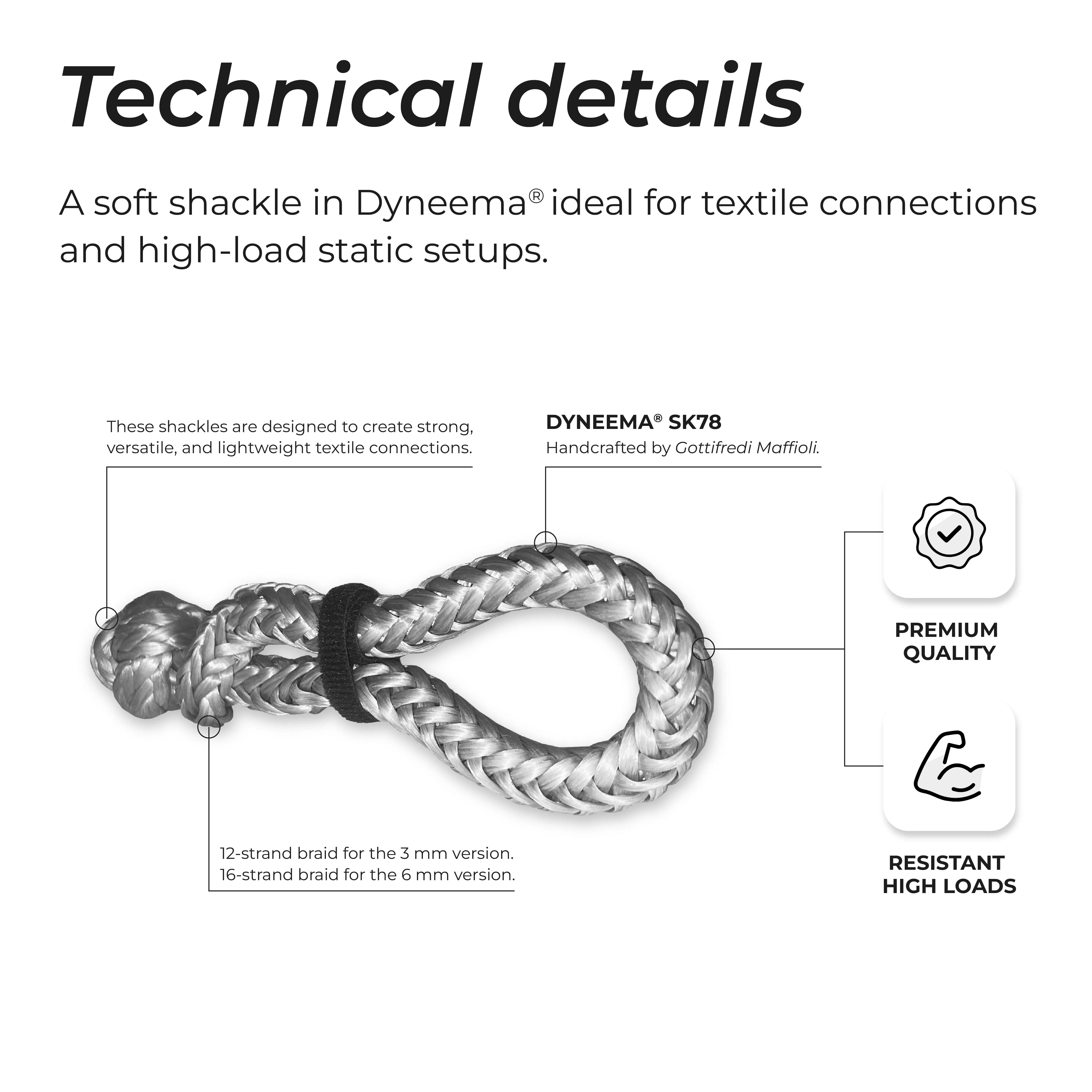 Soft Shackle in Dyneema®
