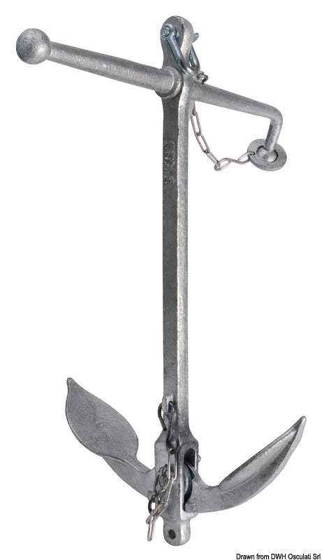 Admiralty anchor 5 kg - foto originale Osculati Srl