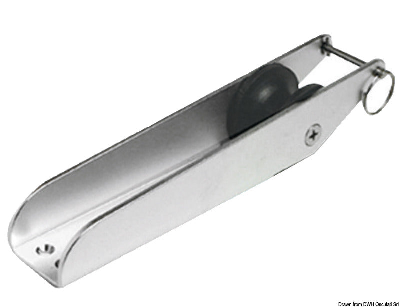SS bow roller 280 x 55 mm - foto originale Osculati Srl