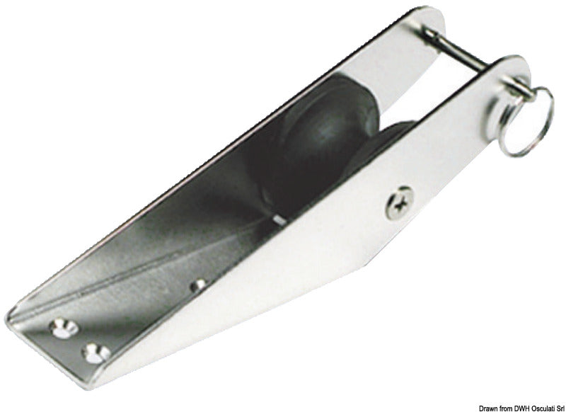 SS bow roller 232 x 51 mm - foto originale Osculati Srl