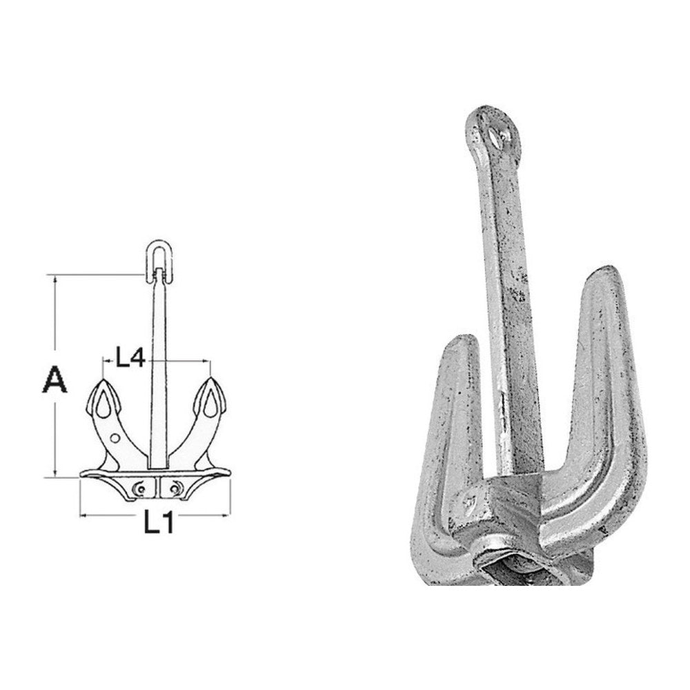 Hall anchor 6 kg - foto originale Osculati Srl