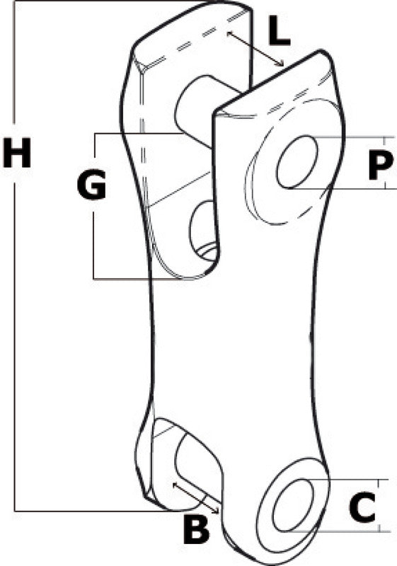 SS anchor chain connector 9-10 mm - foto originale Osculati Srl