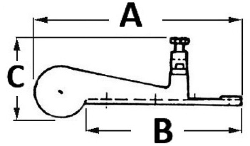 SS bow roller 340 mm - foto originale Osculati Srl