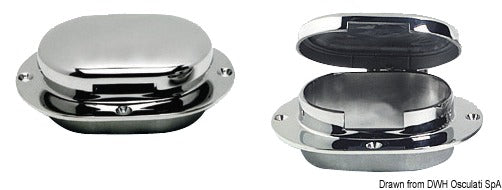 Hawsehole with line/chain hatch - foto originale Osculati Srl