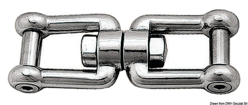 Shack/shack swivel w. flush pin AISI 316 13 mm - foto originale Osculati Srl