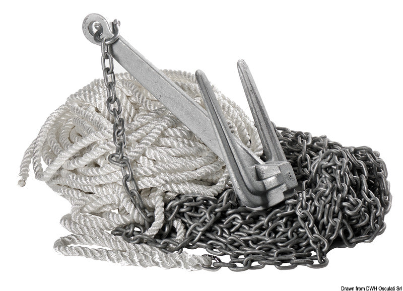 Hall anchor package 4.2 kg - foto originale Osculati Srl