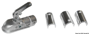 Round tow hook 35 to 50 cm max 1300 kg - foto originale Osculati Srl