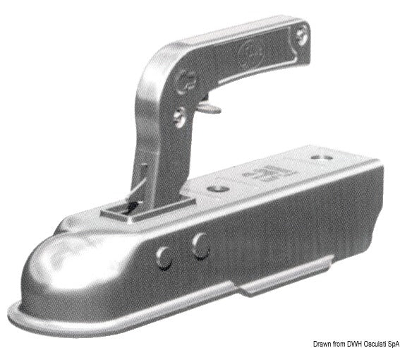 Square tow hook 50 mm max 750 kg - foto originale Osculati Srl