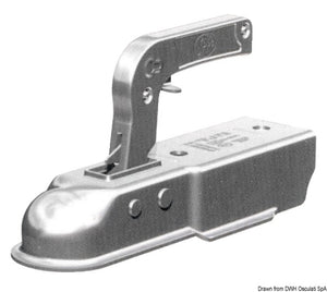 Square tow hook 60 mm max 1300 kg - foto originale Osculati Srl