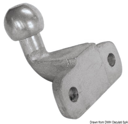 Towing ball for trailer, right angle - foto originale Osculati Srl
