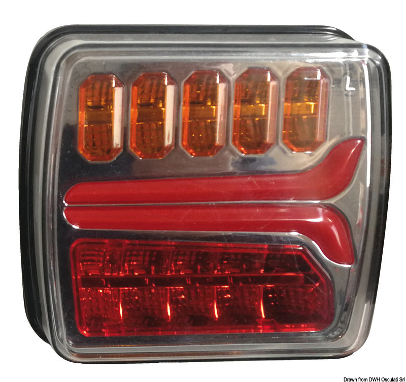 Right rear dynamic LED light - foto originale Osculati Srl