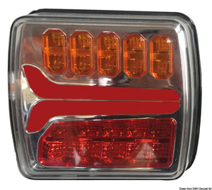 Left rear dynamic LED light - foto originale Osculati Srl
