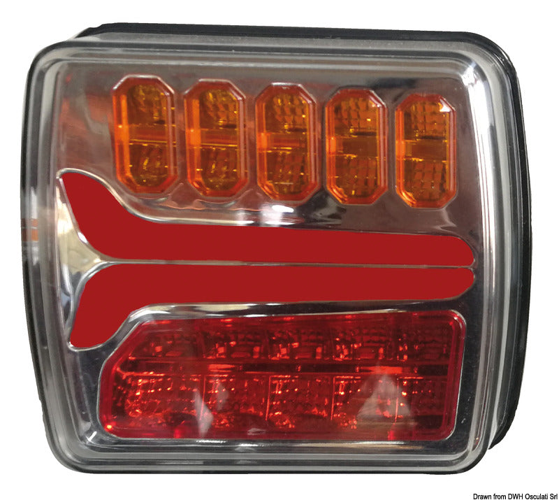 Left rear dynamic LED light - foto originale Osculati Srl