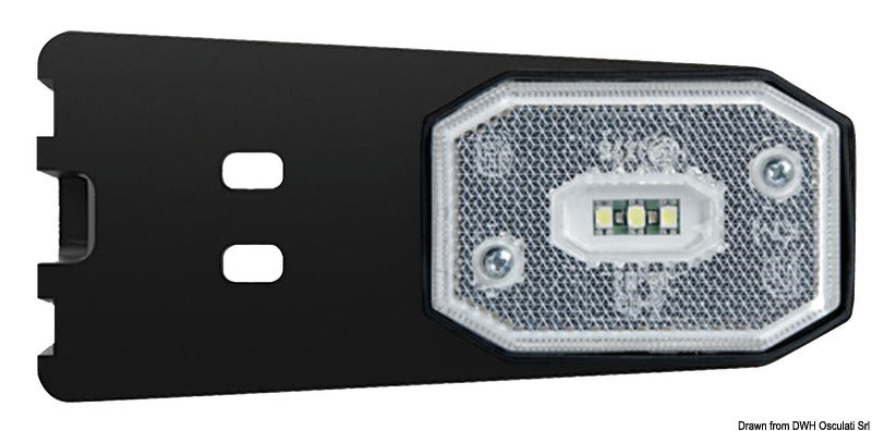 LED front white light w/bracket - foto originale Osculati Srl