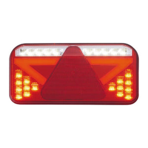 Left LED rear light w/triangular reflector 6 functions - foto originale Osculati Srl