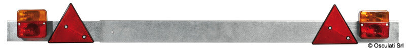 Adjustable rear bar with lights 110/190 cm - foto originale Osculati Srl