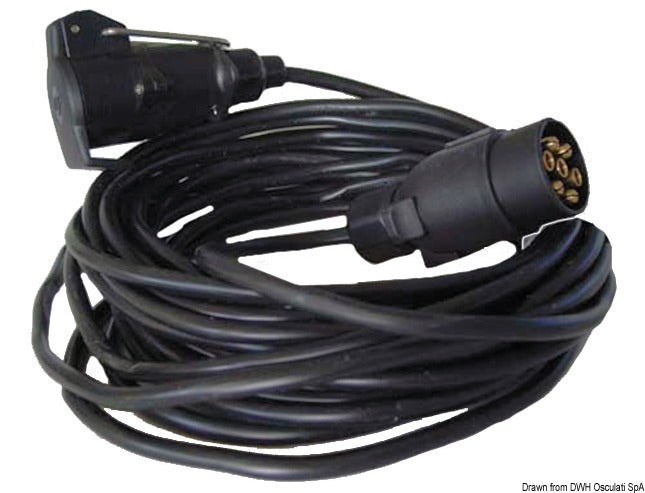 Extension cable for trailer 7 poles 5 m - foto originale Osculati Srl