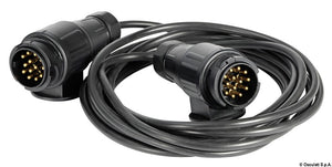 Extension cable for trailer 2 plugs/13 poles 7 m - foto originale Osculati Srl