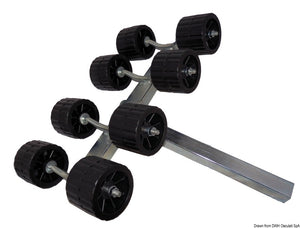 Raised side swinging roller - foto originale Osculati Srl