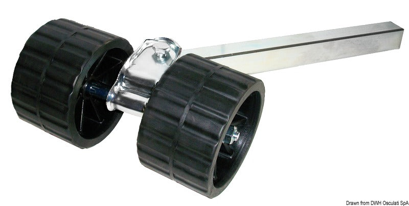 Swinging roller 2-roller straight 30 mm - foto originale Osculati Srl
