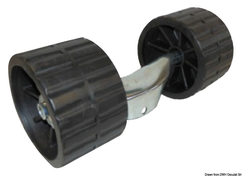 Bracket for black side fixed rollers - foto originale Osculati Srl