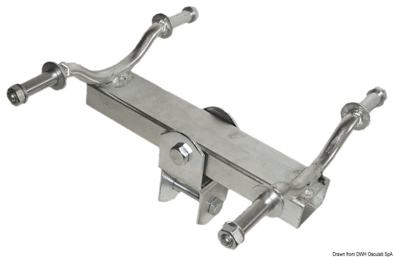 Side roller bracket, 4-roller raised 40 mm - foto originale Osculati Srl