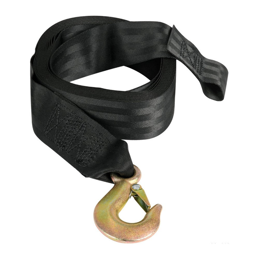 7.5 m nylon winch strap+shackle - foto originale Osculati Srl