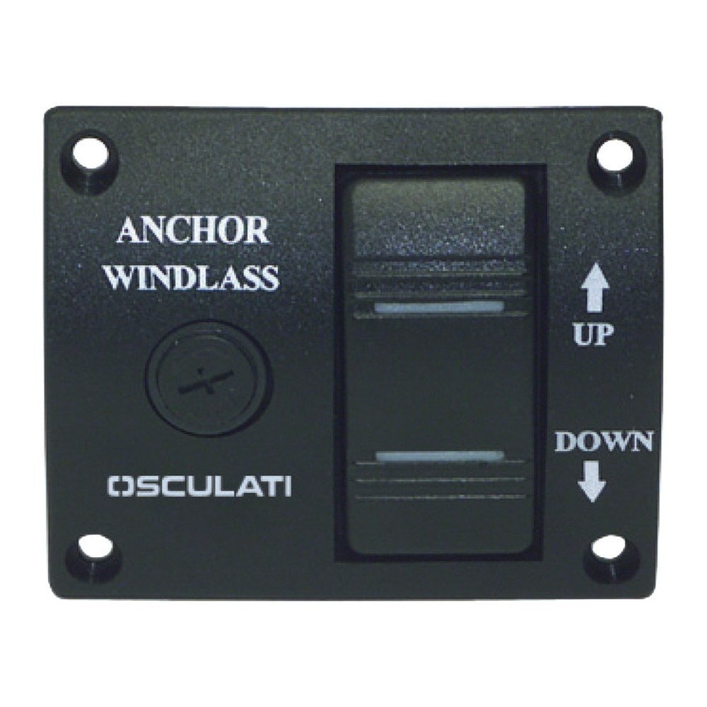 Control panel for winch 75 x 62 mm - foto originale Osculati Srl