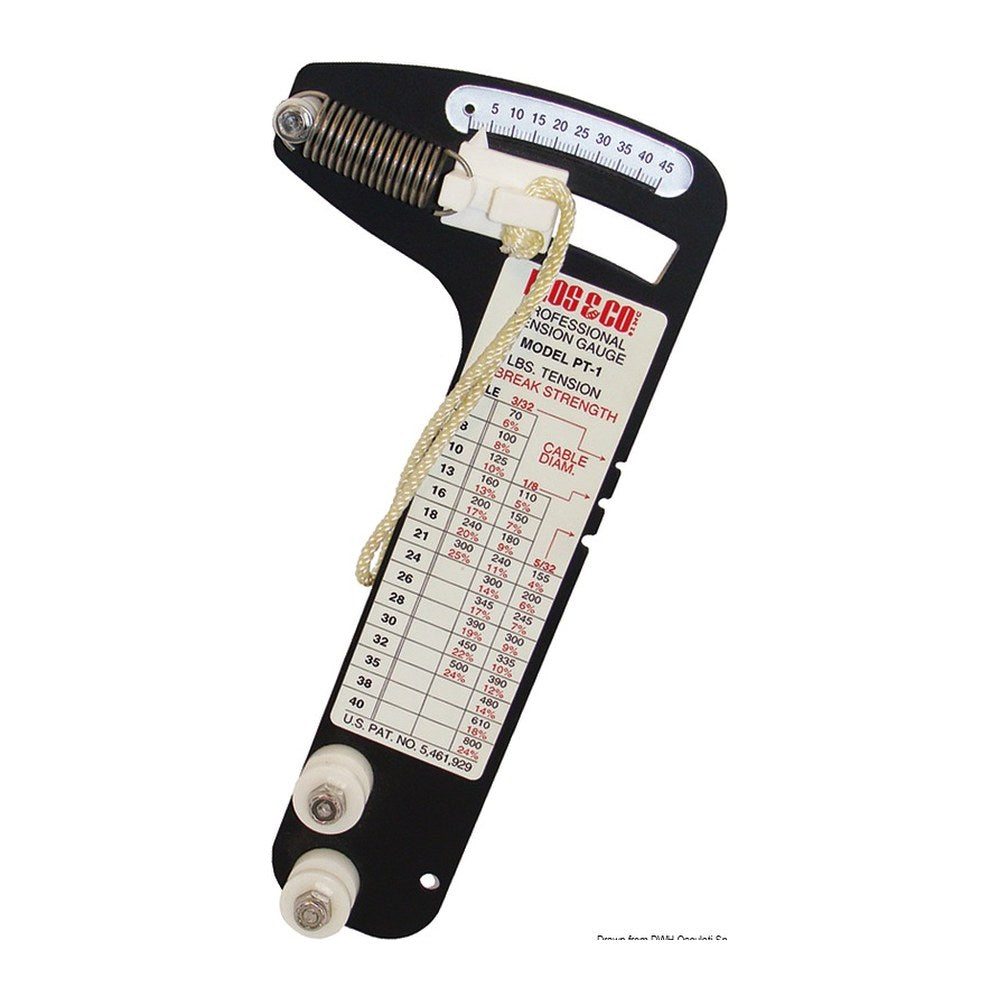 Loos professional tensiometer cables 8/9/10 mm - foto originale Osculati Srl