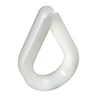 Sapatilho em nylon branco Ø 12 mm (embalagem de 20)