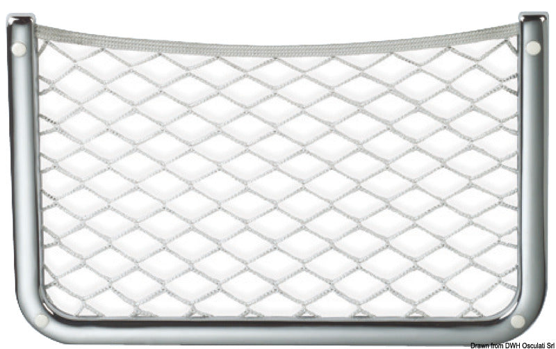 Framed storage net 345 x 220 mm - foto originale Osculati Srl