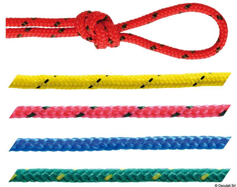 Polypropylene braid, bright colours, green 4 mm (pack of 200) - foto originale Osculati Srl