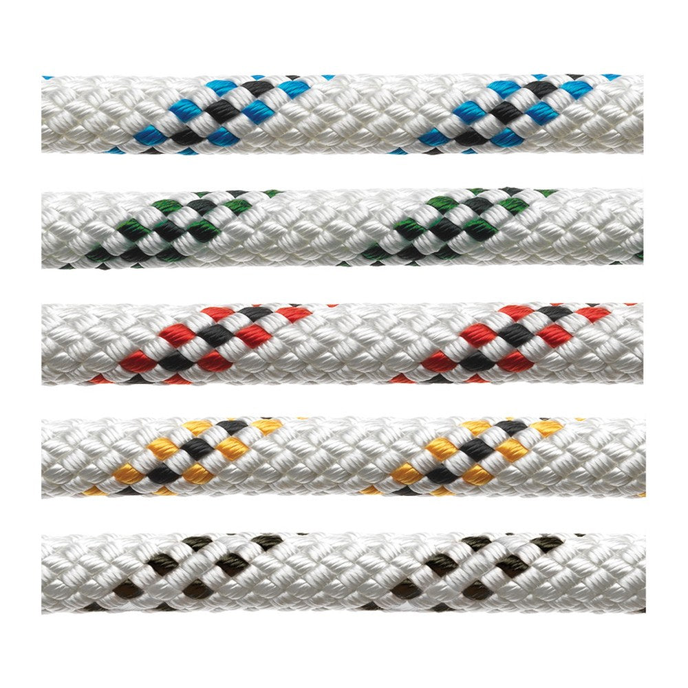 Marlow Marlowbraid line w. fleck, blue 16 mm (pack of 100) - foto originale Osculati Srl