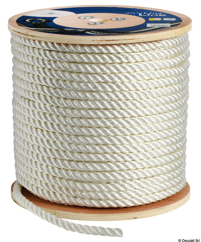 3-strand white line 6 mm (pack of 200) - foto originale Osculati Srl
