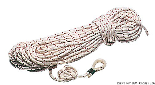 Mooring line 8 mm x 40 m + thimble - foto originale Osculati Srl
