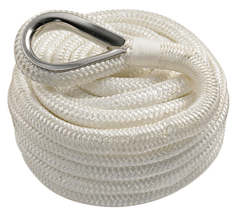 Spliced mooring line white 16 mm x 11 m - foto originale Osculati Srl