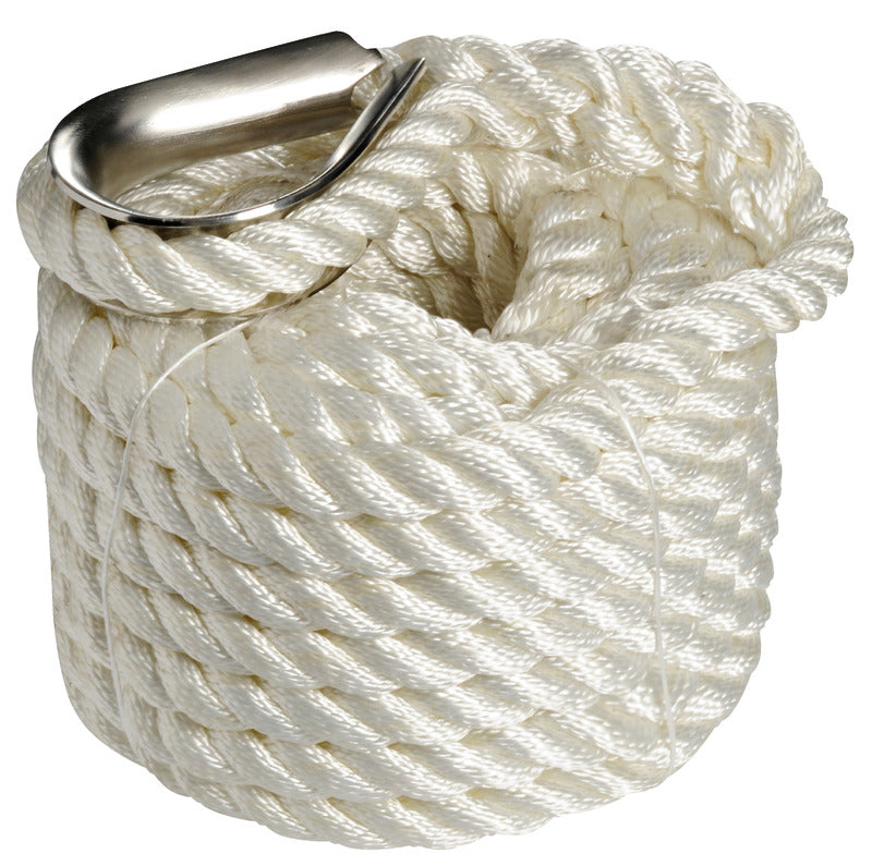 Mooring line white 24 mm x 15 m - foto originale Osculati Srl