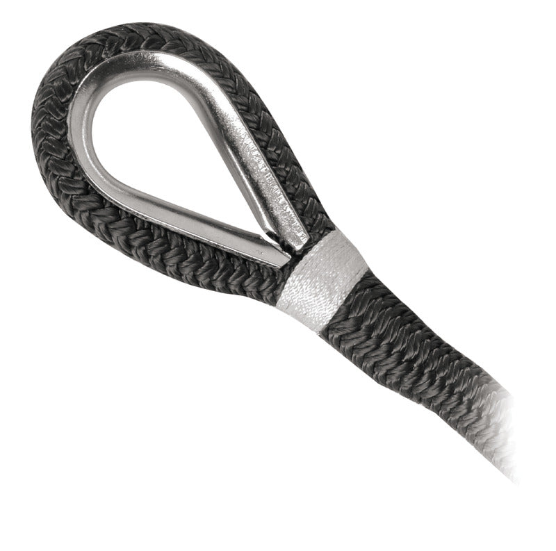 Spliced mooring line black 16 mm x 11 m - foto originale Osculati Srl