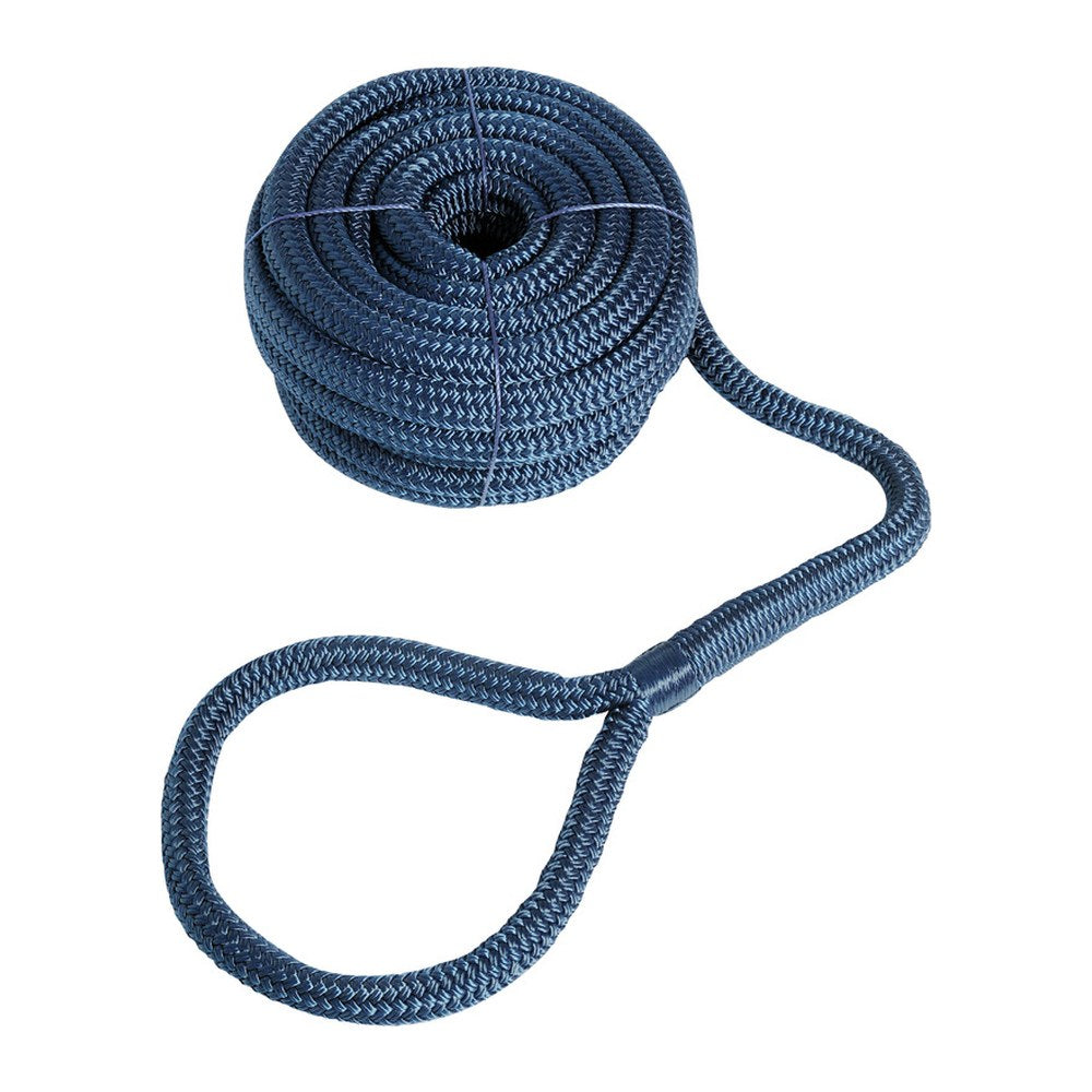 Mooring line with eye navy blue 24 mm x 15 m - foto originale Osculati Srl
