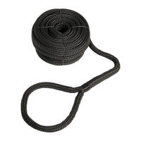 Mooring line with eye black 24 mm x 15 m