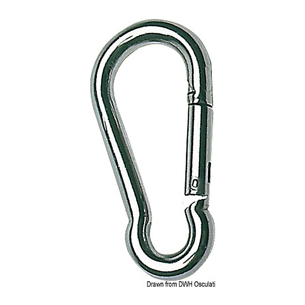 Carabiner hook AISI 316 8 mm (pack of 10) - foto originale Osculati Srl