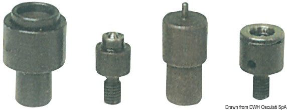 Punch set for snap fasteners - foto originale Osculati Srl