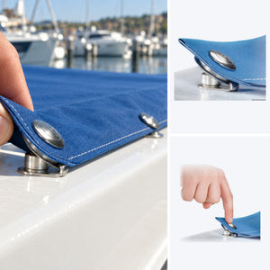 Q-SNAP A+B+C snap fasteners set+ screws - in use