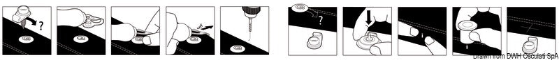 10 pins for Q-SNAP fasteners correct positioning - foto originale Osculati Srl